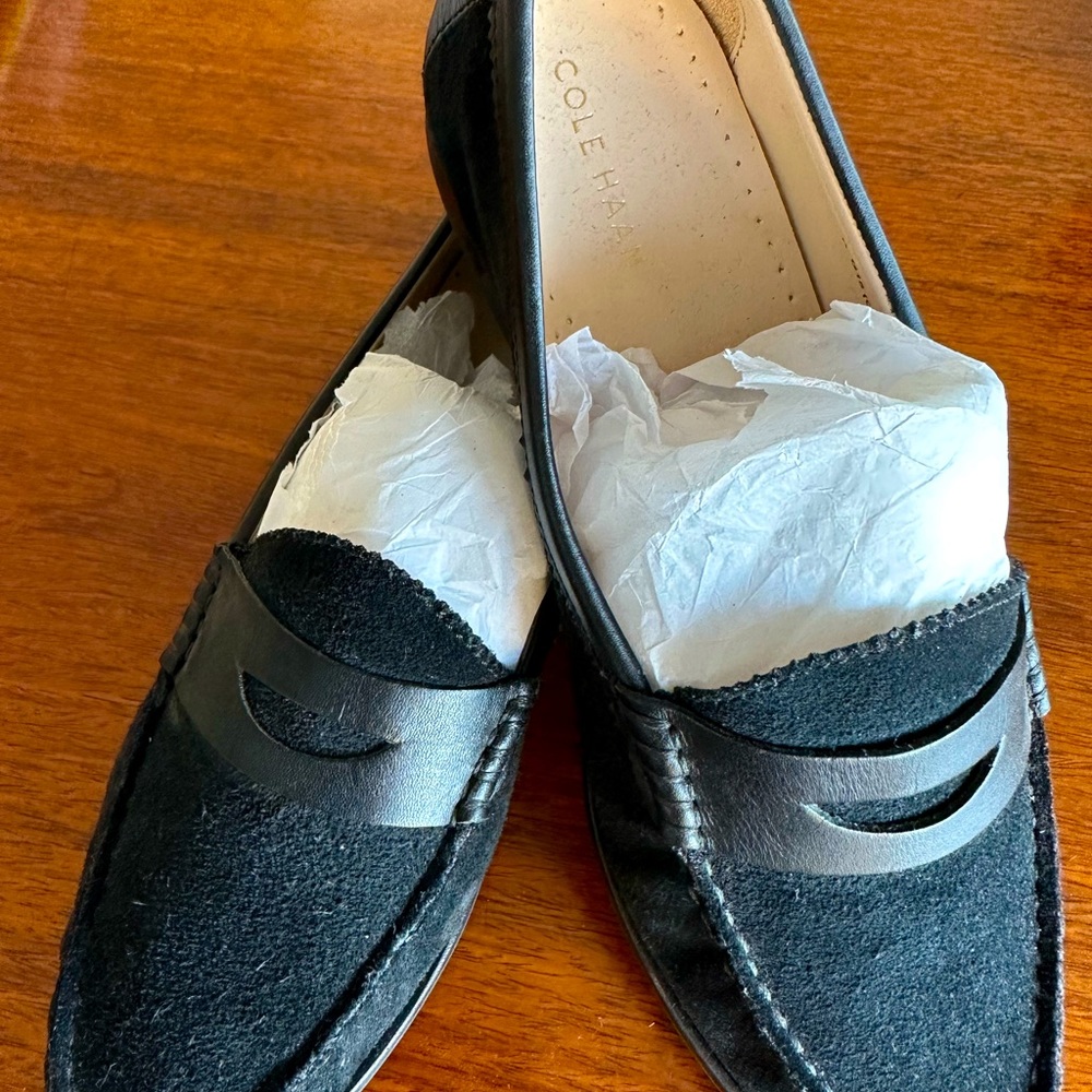 Brand new classic Cole Hann penny loafers.